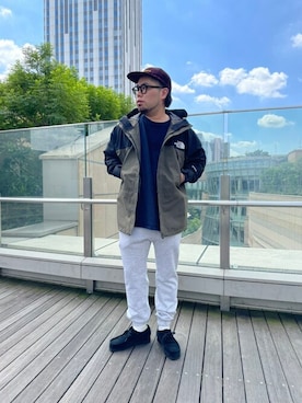 「Gramicci（グラミチ）のアイテム（スウェットパンツ）」を使った、maeyamaさん（メンズ・170cm）の秋コーディネート