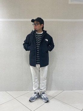 「Gramicci（グラミチ）のアイテム（スウェットパンツ）」を使った、maeyamaさん（メンズ・170cm）の春コーディネート