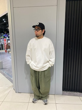「L/S TEE」｜maeyamaさん（メンズ・170cm）の冬コーディネート