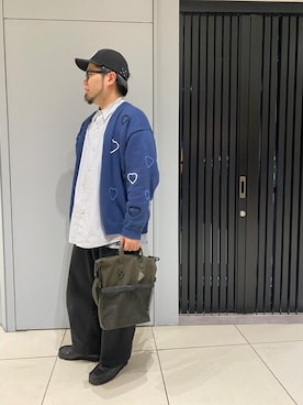 「and wander（アンドワンダー）のアイテム」を使った、maeyamaさん（メンズ・170cm）の春コーディネート