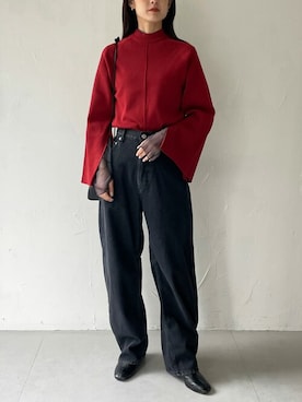 「アイテム（Tシャツ/カットソー）」を使った、cheriella staffさん（レディース・160cm）の冬コーディネート