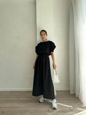 「ラフスタイル」｜「アイテム（セットアップ）」を使った、TRUNC 88さん（レディース・162cm）の夏コーディネート