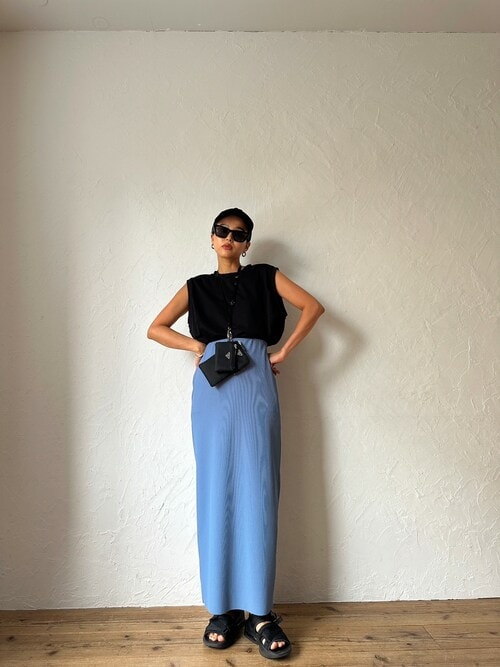 セール】Smooth Rib Self Cut Skirt（スカート）｜TRUNC 88