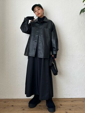 「TRUNC（トランクエイティーエイト）のアイテム（帽子）」を使った、TRUNC 88さん（レディース・162cm）の秋コーディネート