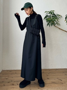 「TRUNC（トランクエイティーエイト）のアイテム（帽子）」を使った、TRUNC 88さん（レディース・162cm）の秋コーディネート