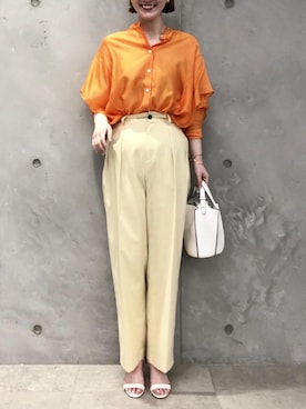 本社 プレスさん（レディース・172cm）の夏コーディネート