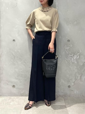 「ROPE'（ロペ）のアイテム（バッグ）」を使った、本社 プレスさん（レディース・164cm）の夏コーディネート