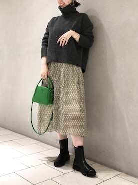 本社 プレスさん（レディース・172cm）の秋コーディネート