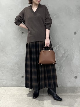 本社 プレスさん（レディース・152cm）の秋コーディネート