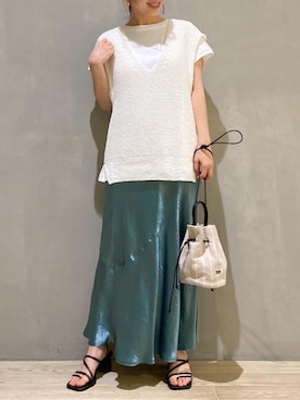 本社 プレスさん（レディース・151cm）の春コーディネート