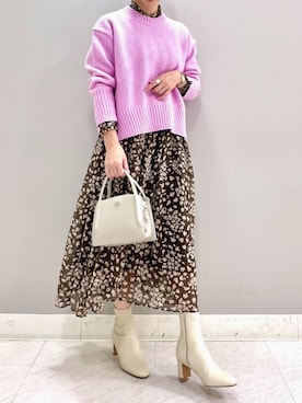 「ROPE'（ロペ）のアイテム（バッグ）」を使った、本社 プレスさん（レディース・160cm）の秋コーディネート