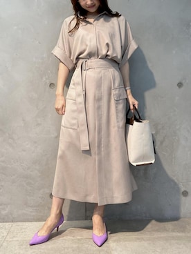 本社 プレスさん（レディース・158cm）の夏コーディネート