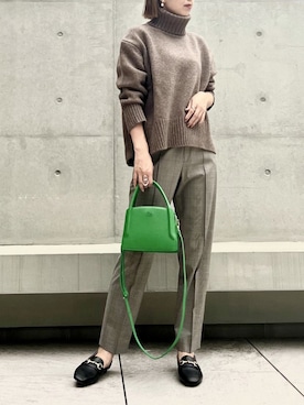 「ROPE'（ロペ）のアイテム（バッグ）」を使った、本社 プレスさん（レディース・164cm）の秋コーディネート