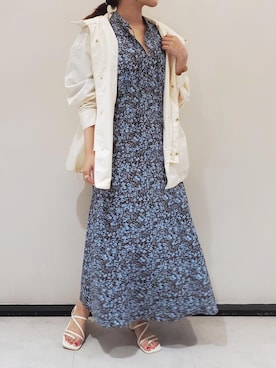 「アイテム（マウンテンパーカー）」を使った、本社 プレスさん（レディース・153cm）の春コーディネート