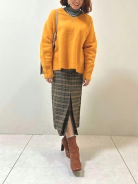 本社 プレスさん（レディース・153cm）の冬コーディネート