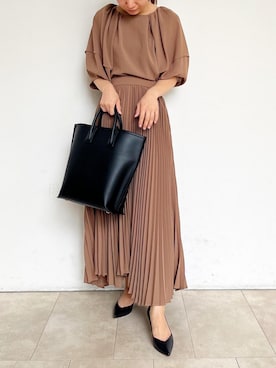 「ROPE'（ロペ）のアイテム（バッグ）」を使った、本社 プレスさん（レディース・160cm）の夏コーディネート