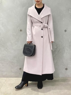 「カシミヤ」｜「アイテム（シューズ）」を使った、本社 プレスさん（レディース・158cm）の秋コーディネート