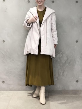 本社 プレスさん（レディース・172cm）の秋コーディネート