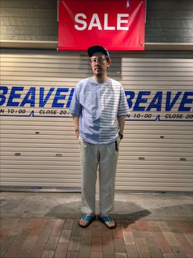 naouさん（メンズ・182cm）の夏コーディネート