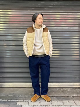 「BAMBOO SHOOTS（バンブーシュート）のアイテム」を使った、naouさん（メンズ・182cm）の冬コーディネート