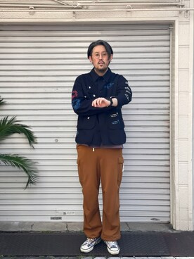 「アイテム（ブルゾン）」を使った、naouさん（メンズ・182cm・30代）の冬コーディネート