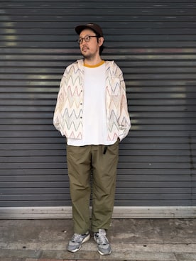 「Gramicci（グラミチ）のアイテム」を使った、naouさん（メンズ・182cm）の春コーディネート