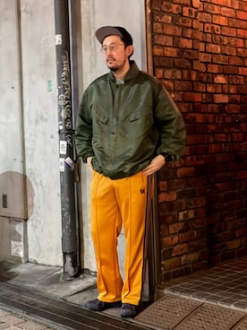「MANASTASH（マナスタッシュ）のアイテム（キャップ）」を使った、naouさん（メンズ・182cm）の冬コーディネート