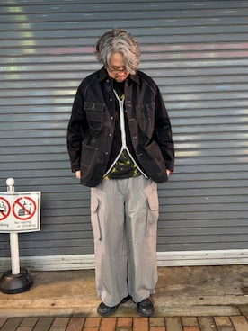 「BEAVER（ビーバー）のアイテム」を使った、naouさん（メンズ・182cm）の春コーディネート