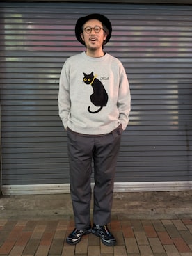 「アイテム（スウェット）」を使った、naouさん（メンズ・182cm・40代）の秋コーディネート