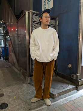「アイテム（サンダル）」を使った、naouさん（メンズ・182cm・40代）の秋コーディネート
