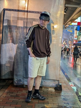 「BEAVER（ビーバー）のアイテム」を使った、naouさん（メンズ・182cm）の夏コーディネート