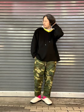 「TIGRE BROCANTE（ティグルブロカンテ）のアイテム（パンツ）」を使った、naouさん（メンズ・182cm）の冬コーディネート