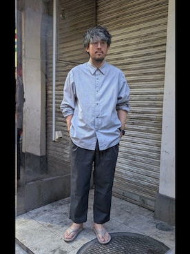 「アイテム（トップス）」を使った、naouさん（メンズ・182cm・40代）の夏コーディネート