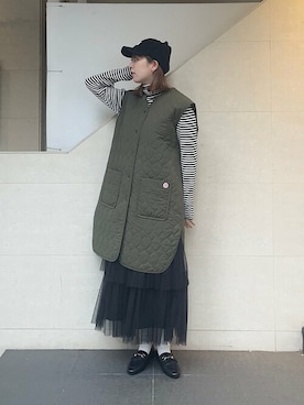 「SHIPS any（シップス エニィ）のアイテム（その他アウター）」を使った、菊池さん（レディース・164cm）の秋コーディネート