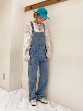 「SpRay（スプレイ）のアイテム（オールインワン・サロペット）」を使った、sprayzozoさん（レディース・164cm）の夏コーディネート