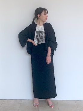 「アパートバイローリーズ」｜「アイテム（ブルゾン）」を使った、ひおさん（レディース・153cm）の夏コーディネート