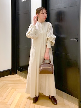 「アパートバイローリーズ」｜「アイテム（ローファー）」を使った、ひおさん（レディース・153cm）の秋コーディネート