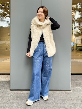「VEJA（ヴェジャ）のアイテム」を使った、sunaさん（レディース・160cm）の秋コーディネート