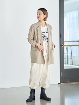 「TEMPERATE（テンパレイト）のアイテム」を使った、sunaさん（レディース・160cm）の冬コーディネート