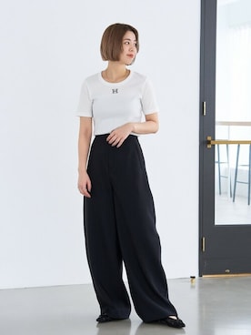 「フラワー」｜sunaさん（レディース・160cm）の冬コーディネート