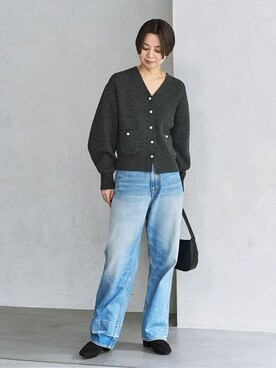 「LE TALON（ルタロン）のアイテム（ブーツ）」を使った、sunaさん（レディース・160cm）の秋コーディネート