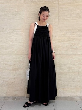 「アイテム（ハンドバッグ）」を使った、sunaさん（レディース・160cm）の夏コーディネート