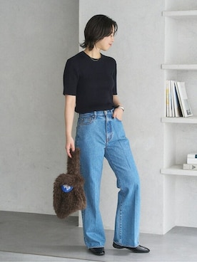 「アイテム（ローファー）」を使った、sunaさん（レディース・160cm）の夏コーディネート