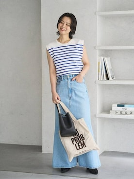 「アイテム（パンプス）」を使った、sunaさん（レディース・160cm）の夏コーディネート