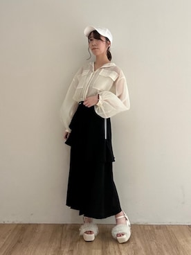 「仙台」｜「アイテム（ブルゾン）」を使った、majessk3さん（レディース・158cm）の春コーディネート