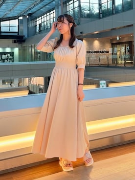 「仙台」｜「アイテム（ワンピース/ドレス）」を使った、majessk3さん（レディース・158cm）の夏コーディネート