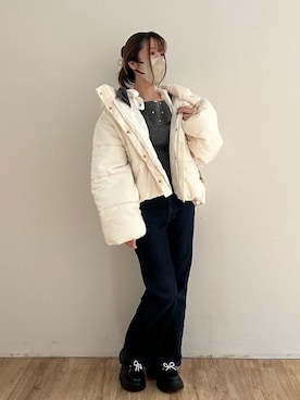 「仙台」｜「アイテム（ジャケット/アウター）」を使った、majessk3さん（レディース・158cm）の冬コーディネート