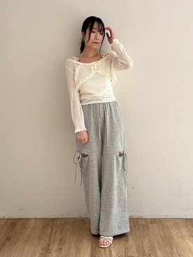 「アイテム（スウェットパンツ）」を使った、majessk3さん（レディース・158cm）の夏コーディネート