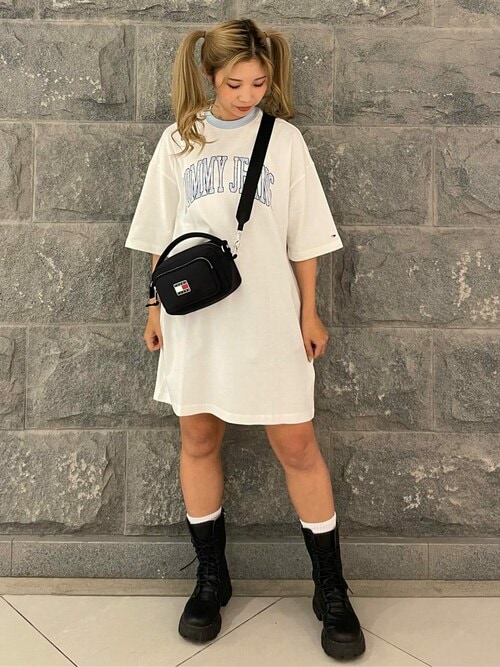 公式tommy Hilifger公式tommy Hilfigerさんのワンピースを使ったコーディネート Zozotown