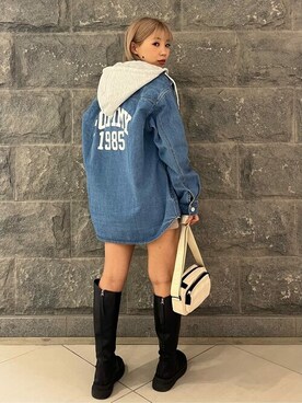 公式TOMMY HILFIGERさん（レディース・158cm）の冬コーディネート